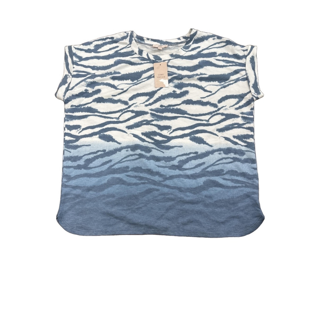 Women's Como Vintage Top XXL Blue White